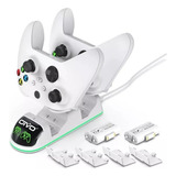 Kit Carregador Duplo Dock + 2 Bateria Xbox Series One X / S
