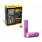 Kit Carregador Nitecore D2 + 02