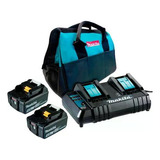 Kit Carregamento Makita 18v Dc18rd Duplo + 2 Bat 5ah + Bolsa
