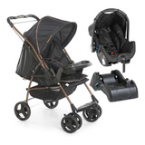 Kit Carrinho Galzerano Milano + Bebê Conforto Grid + Base
