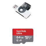 Kit Cartão De Memória Mais Adaptador De Cartão Usb 3.0