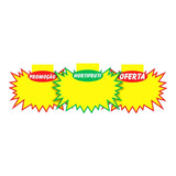 Kit Cartaz Splash Placa Oferta Supermercado - 300 Unds