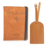 Kit Carteira Porta Passaporte E Tag Mala Viagem -personalize