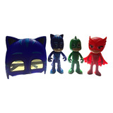 Kit Cartelado Pj Masks Com 3 Bonecos Mais Máscara