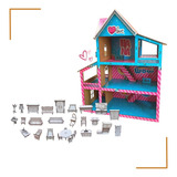 Kit Casa Infantil De Boneca Em Mdf Adesivada Envio Imediato