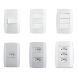 Kit Casa Interruptor E Tomada 19 Peças Ilumi Slim