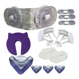 Kit Casa Segura Para Bebê Trava Porta Quina Protetor Tomada