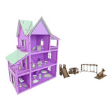 Kit Casa/casinha Boneca 19 Moveis Com