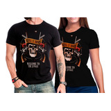 Kit Casal Camiseta Rock Guns N