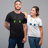 Kit Casal Duas Camisetas Como Treinar Seu Dragão Desenho