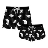 Kit Casal Short Praia Estampado Pica Pau Ref0312