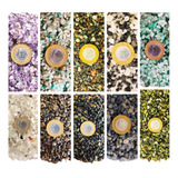 Kit Cascalho 01 Miúdo 1kg 10 Tipos Pedras Chakras Orgonite