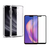 Kit Case Capa Anti Queda P/ Xiaomi Mi 8 Lite + Pelicula 3d