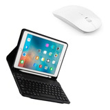 Kit Case Capa Para iPad 5° E 6º 9.7 Mouse Teclado Bluetooth