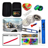 Kit Case Dichavador Bandeja Cuia Piteira Mocó Seda Pilão
