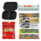Kit Case Estojo + Bolador + Pacote Filtro A Leda + 5 Sedas