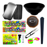 Kit Case Grande Seda Dichavador Mocó Slick Silicone Piteira 