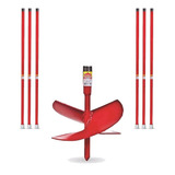 Kit Cavadeira Espiral Trado Perfurar 12 Pol + 6 Extensores