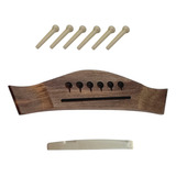 Kit Cavalete Violão Aço Artistic + Rastilho Osso + 6 Pinos