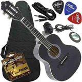 Kit Cavaquinho Canhoto Eletroc�stico A�o Cs14 Bk Giannini