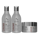 Kit Caviar Shampoo Condicionador Mascara Cabelo
