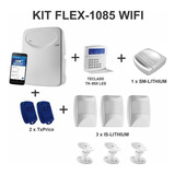 Kit Central De Alarme Flex-1085 Wifi+teclado+tx+sm+infra
