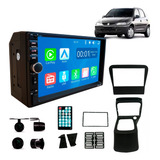 Kit Central Multimídia Celta G1 2000 A 2005 C/ Console Preto