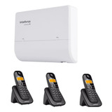 Kit Central Pabx Conecta + 2/8 Intelbras + 3 Ramais Sem Fio