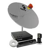 Kit Century Midiabox Receptor Digital Antena 1,50m Lnbf Cabo