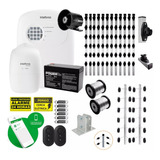 Kit Cerca Elétrica 40metros 2 Cantoneira E Alarme Intelbras