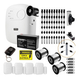 Kit Cerca Elétrica Industrial 100m C/ 4 Sensores Magnéticos