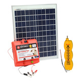 Kit Cerca Elétrica Rural Com Placa Solar E Bateria + Brinde