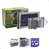 Kit Cerca Eletrica Rural Eletrificador Placa Solar E Bateria
