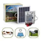 Kit Cerca Eletrica Solar Eletrificador + Placa Zebu 35km