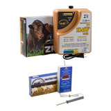 Kit Cerca Elétrica Zebu Zk400 220v + Voltímetro Digital Zebu