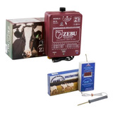 Kit Cerca Elétrica Zebu Zk50 + Voltímetro Digital Zebu