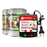 Kit Cerca Rural Eletrificador Sentinela Sr30 0,1j 1000m Fio