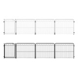 Kit Cercado Grade + Portão Pet + 3 Módulos 69cm Proteção