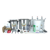 Kit Cervejeiro Cerveja Artesanal 60l C/ Moedor + Bomba Inox