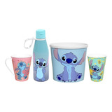 Kit Cesta Presente Stitch Balde Pipoca