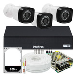 Kit Cftv 3 Cameras Full 1080p