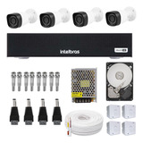 Kit Cftv 4 Cameras Infra Dvr Mhdx 1004c Intelbras 