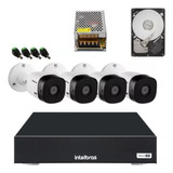 Kit Cftv 4 Cameras Infravermelho Intelbras Vhc 1120b Dvr 4ch