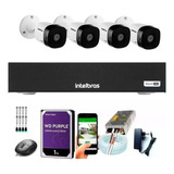 Kit Cftv 4 Câmeras Intelbras Dvr