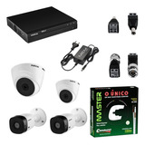 Kit Cftv 4 Cameras Segurança Intelbras Residencial Completo