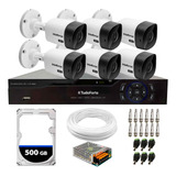 Kit Cftv 6 Câmeras Segurança Intelbras Dvr 8 Ch C Hd Incluso