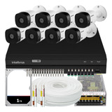 Kit Cftv 8 Cameras Segurança Intelbras