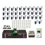 Kit Cftv Dvr 32 Canais Intelbras 1132 Ahd 16 Camera 720p