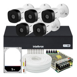Kit Cftv Monitoramento 5 Cameras Intelbras