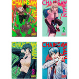 Kit Chainsaw Man Volumes 1-4, De